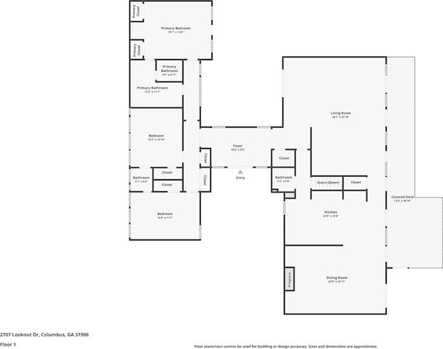 2707 Lookout Dr, Columbus, GA 31906 - view of floor plan / room layout