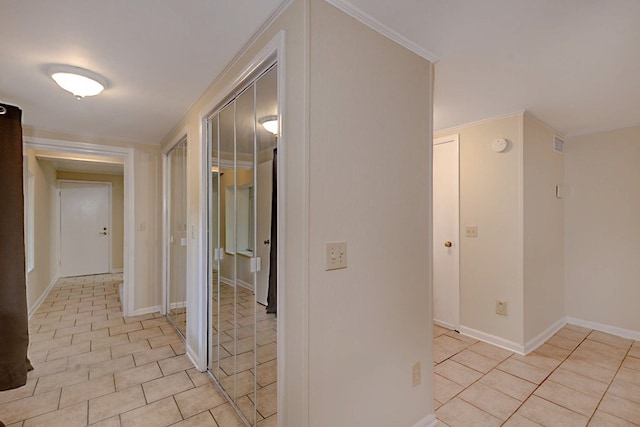 2707 Lookout Dr, Columbus, GA 31906 - hallway featuring light tile patterned floors and baseboards