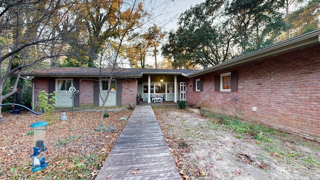 view of front of house with a porch