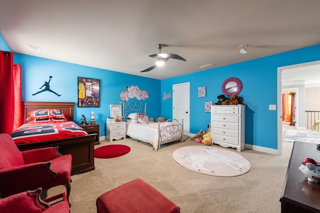 50 Riverside Lndg, Fort Mitchell, AL 36856 - carpeted bedroom featuring a ceiling fan and baseboards