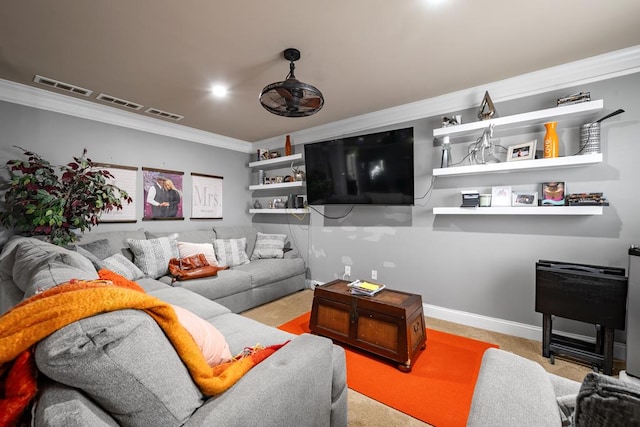 50 Riverside Lndg, Fort Mitchell, AL 36856 - living room featuring crown molding and baseboards