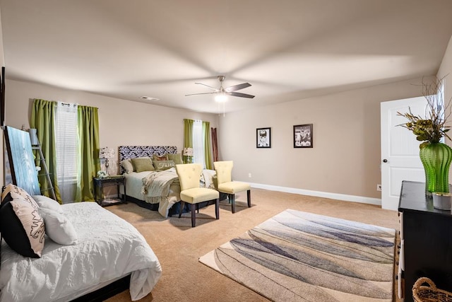 50 Riverside Lndg, Fort Mitchell, AL 36856 - bedroom with light colored carpet and a ceiling fan
