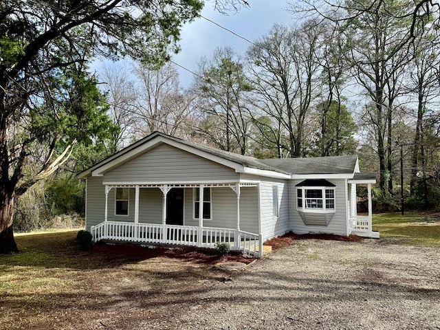 view of front of home with a porch