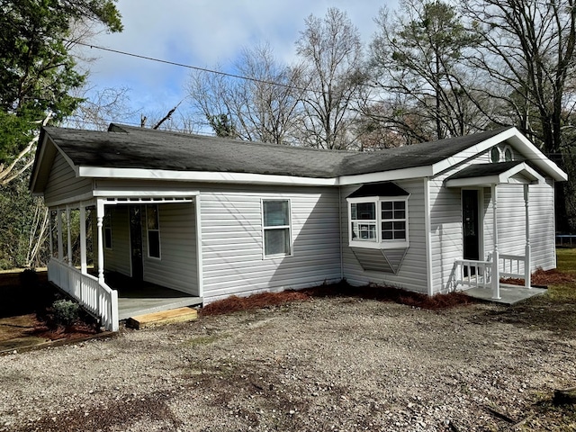 exterior space with a porch