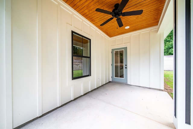 821 Lichfield Rd, Columbus, GA 31904 - view of patio / terrace with ceiling fan