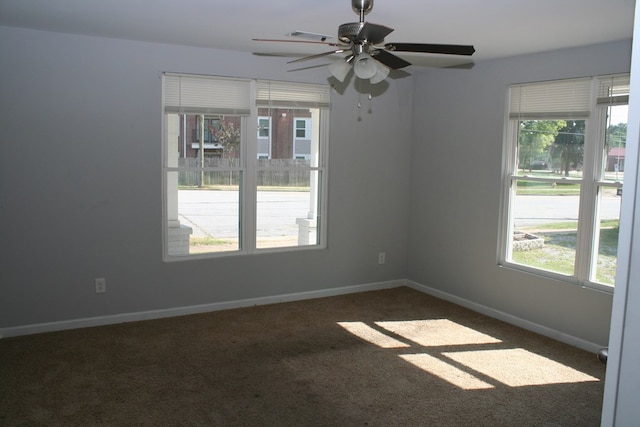 3813 Meritas Dr, Columbus, GA 31904 - carpeted spare room featuring plenty of natural light and ceiling fan