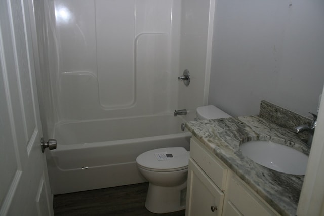 3813 Meritas Dr, Columbus, GA 31904 - full bathroom with vanity, wood finished floors, and bathing tub / shower combination