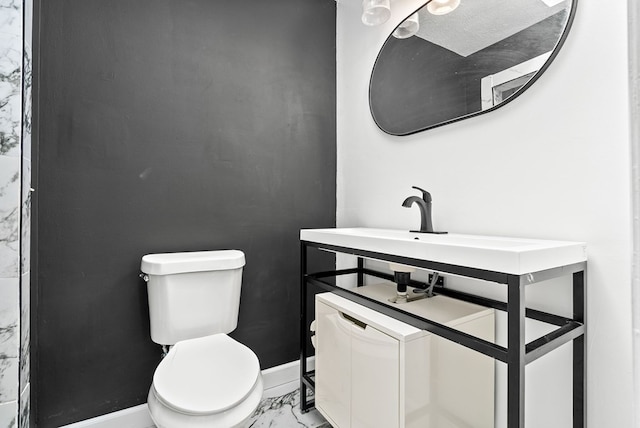 2630 Skylake Dr, Columbus, GA 31907 - half bath with marble finish flooring and baseboards