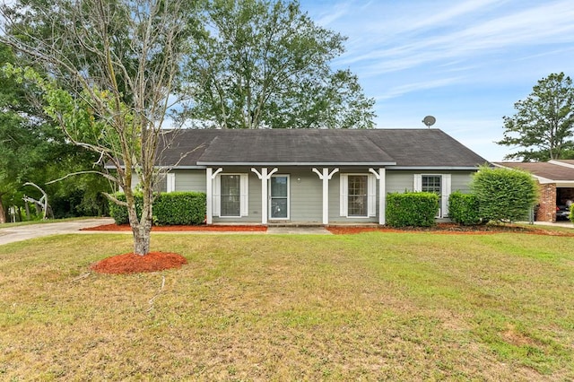 2630 Skylake Dr, Columbus, GA 31907 - ranch-style house with a front yard and covered porch