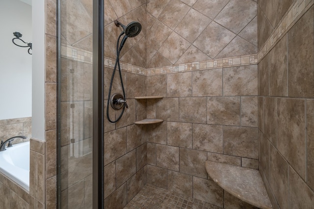 2708 Sawgrass Ln, Phenix City, AL 36867 - details featuring a stall shower and a garden tub