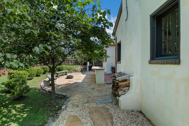 1580 Dixon Dr, Columbus, GA 31906 - view of yard featuring a patio and an outdoor fire pit