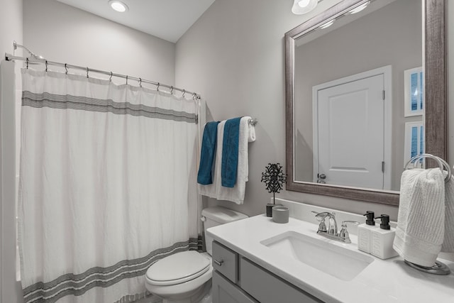 221 Abberly Ln, Ellerslie, GA 31807 - full bath with vanity, recessed lighting, and a shower with shower curtain