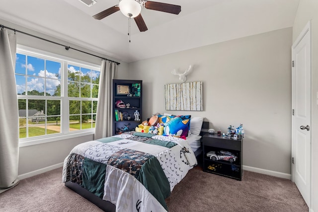 221 Abberly Ln, Ellerslie, GA 31807 - carpeted bedroom featuring multiple windows and ceiling fan