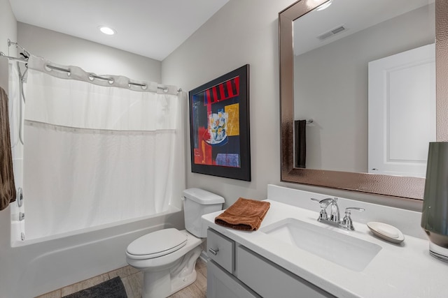 221 Abberly Ln, Ellerslie, GA 31807 - bathroom featuring vanity and shower / bathtub combination with curtain