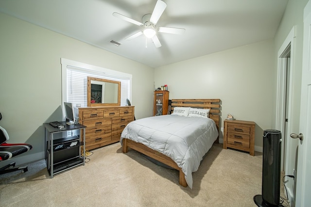 11602 Ga Highway 0085, Waverly Hall, GA 31831 - bedroom featuring light colored carpet and ceiling fan