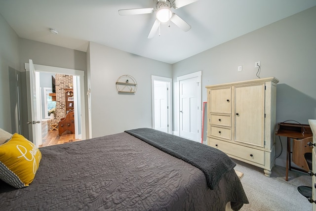 11602 Ga Highway 0085, Waverly Hall, GA 31831 - bedroom featuring light carpet and a ceiling fan