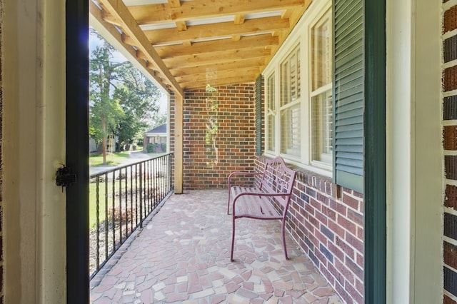 view of balcony