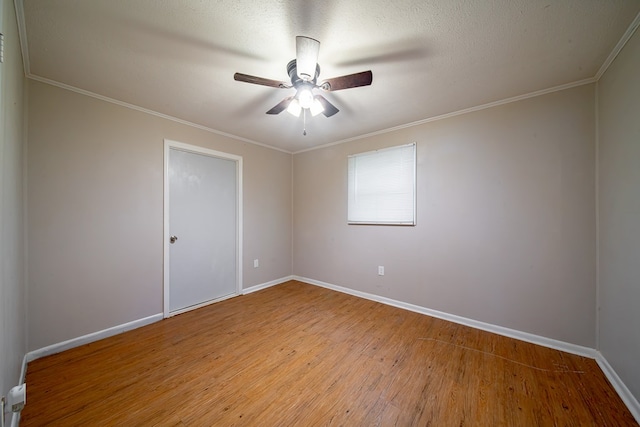22 Oak Dr, Pine Mountain, GA 31822 - empty room featuring wood finished floors, ceiling fan, and ornamental molding