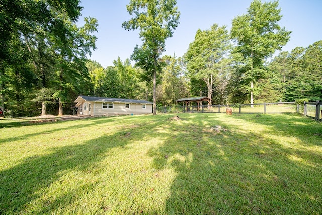 22 Oak Dr, Pine Mountain, GA 31822 - fenced backyard featuring a forest view