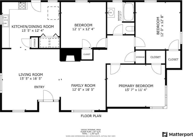 3224 Carden Dr, Columbus, GA 31907 - view of floor plan / room layout