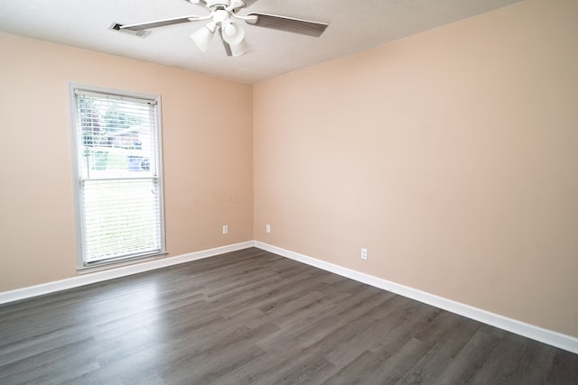 2 Labrador Ct, Columbus, GA 31909 - empty room featuring ceiling fan and dark wood-style floors