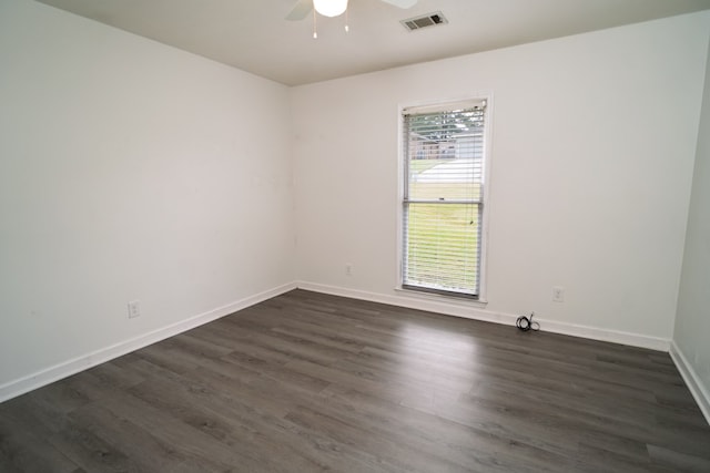 2 Labrador Ct, Columbus, GA 31909 - empty room with ceiling fan and dark wood finished floors