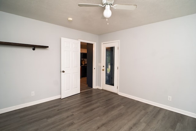 2 Labrador Ct, Columbus, GA 31909 - unfurnished bedroom featuring dark wood finished floors and ceiling fan