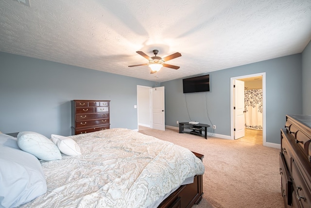 37 Oakwood Dr, Phenix City, AL 36870 - bedroom featuring light colored carpet, a ceiling fan, and a textured ceiling
