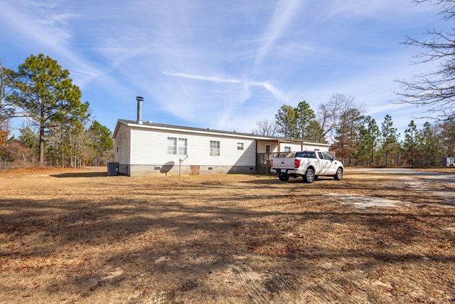 exterior space featuring central AC