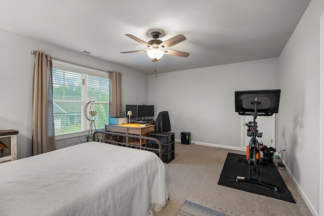 7546 Mockernut Way, Midland, GA 31820 - carpeted bedroom featuring ceiling fan and baseboards