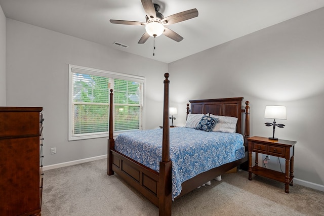 7546 Mockernut Way, Midland, GA 31820 - bedroom featuring light colored carpet, baseboards, and ceiling fan