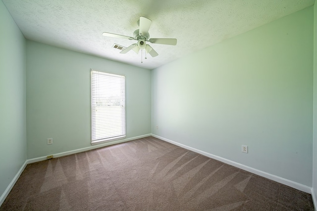 177 Wright Rd, Pine Mountain, GA 31822 - spare room featuring carpet floors, ceiling fan, and a textured ceiling