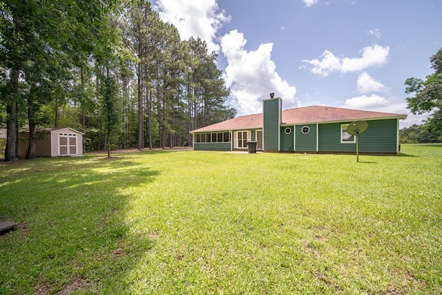 177 Wright Rd, Pine Mountain, GA 31822 - view of grassy yard featuring a storage unit