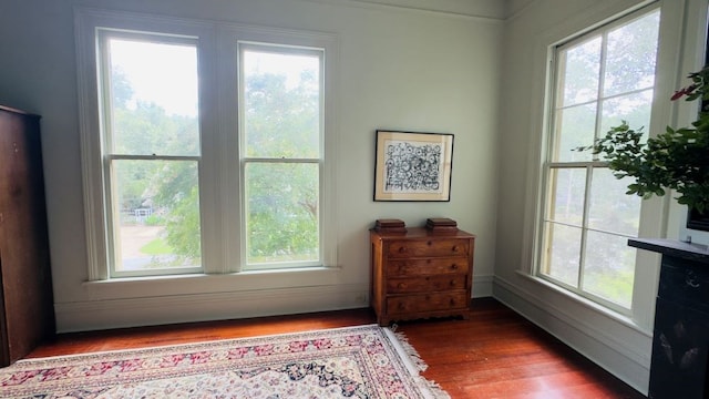 201 7th St, Columbus, GA 31901 - living area with wood finished floors and healthy amount of natural light