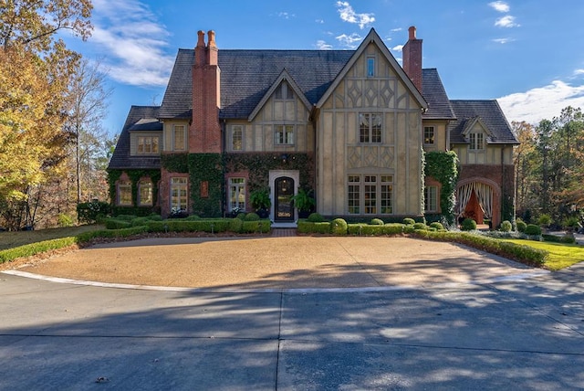 view of tudor home