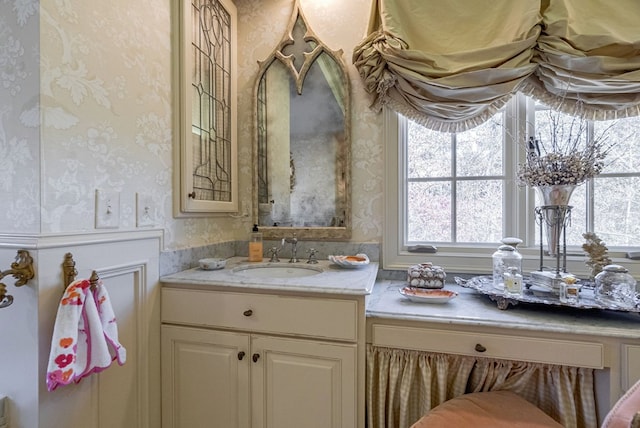 bathroom featuring vanity