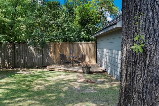 1809 Carter Ave, Columbus, GA 31906 - view of yard featuring a wooden deck