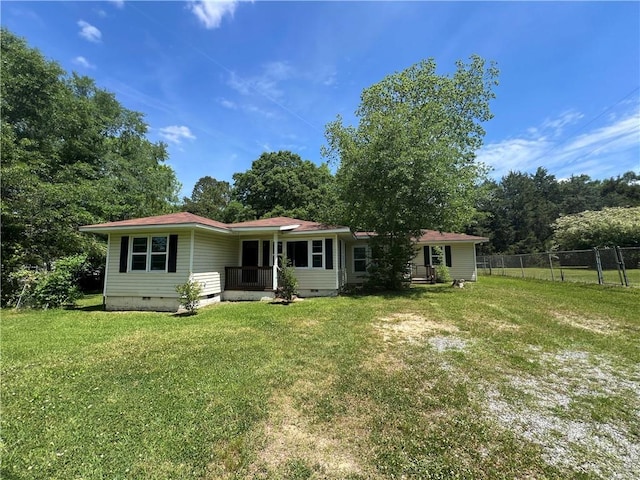 66 Lee Road 0294, Smiths Station, AL 36877 - view of front of home with crawl space and covered porch