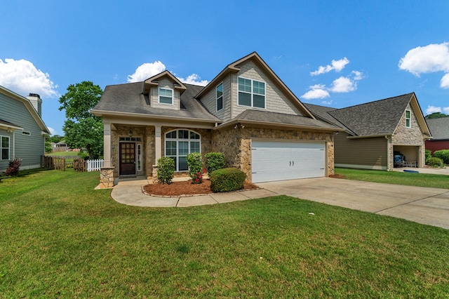 1032 Red Maple Way, Columbus, GA 31904 - craftsman house featuring driveway and stone siding