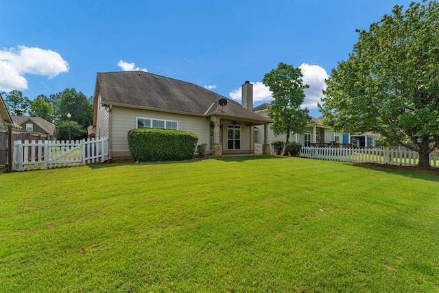 1032 Red Maple Way, Columbus, GA 31904 - rear view of property with a chimney