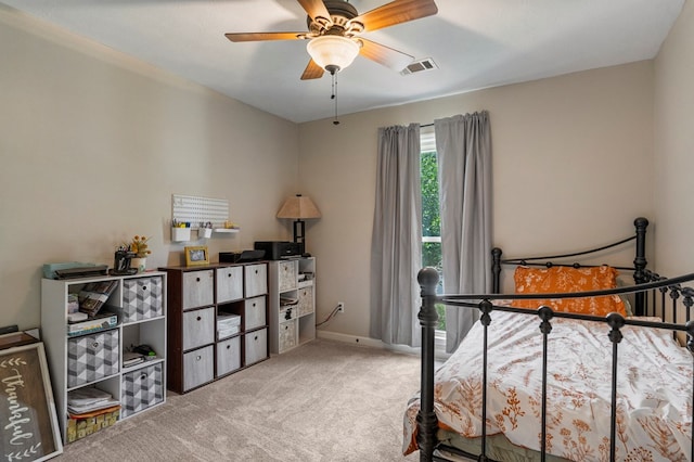5936 Manassas Dr, Columbus, GA 31909 - carpeted bedroom with baseboards and ceiling fan
