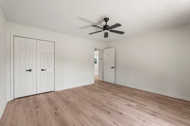 766 Lee Road 0553, Phenix City, AL 36870 - unfurnished bedroom featuring light wood-style flooring, a closet, and ceiling fan