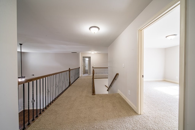 hallway featuring carpet