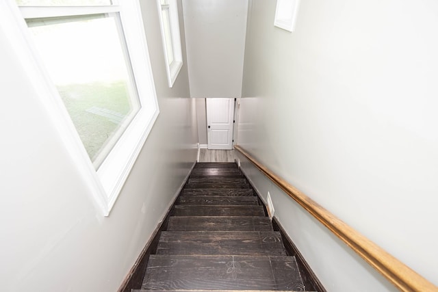 170 Slappy Dr, Hamilton, GA 31811 - stairway with wood finished floors and baseboards