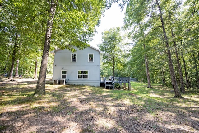 170 Slappy Dr, Hamilton, GA 31811 - back of property featuring a wooden deck