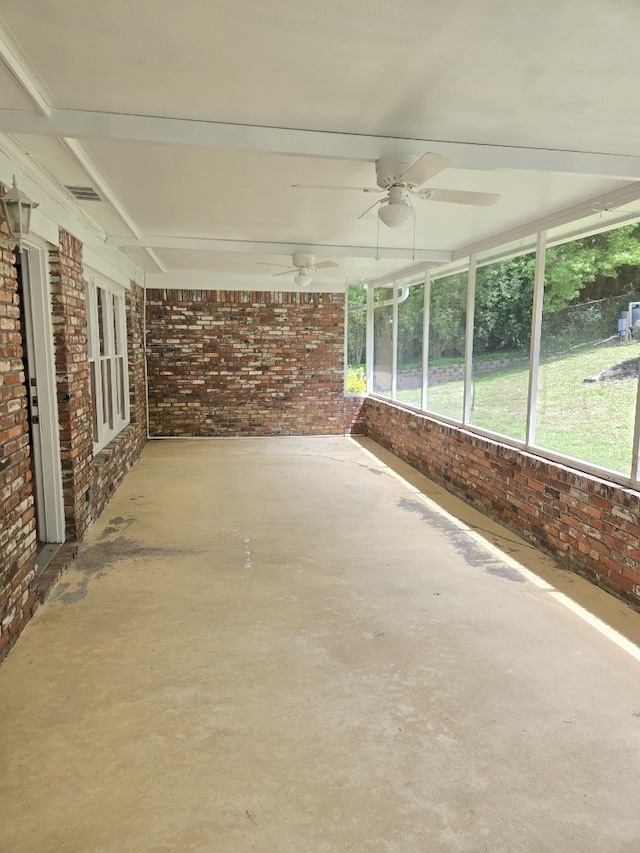 4044 Castlewood Pkwy, Columbus, GA 31907 - unfurnished sunroom featuring a ceiling fan