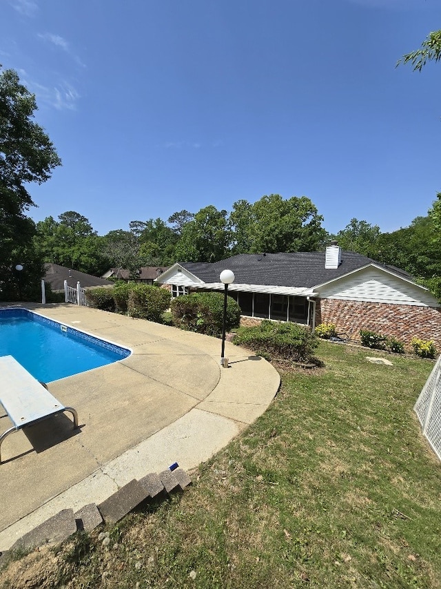 4044 Castlewood Pkwy, Columbus, GA 31907 - view of pool with a lawn and a patio