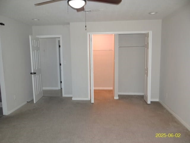 1520 Barcelona Dr, Columbus, GA 31907 - unfurnished bedroom with carpet, a ceiling fan, and a closet