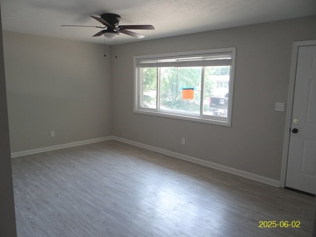 1520 Barcelona Dr, Columbus, GA 31907 - unfurnished room with wood finished floors and a ceiling fan