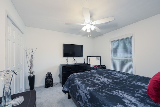 4524 Hedingham Ln, Columbus, GA 31907 - carpeted bedroom with ceiling fan and a closet